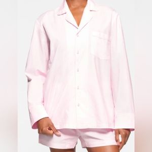 SKIMS COTTON POPLIN PAJAMA SET